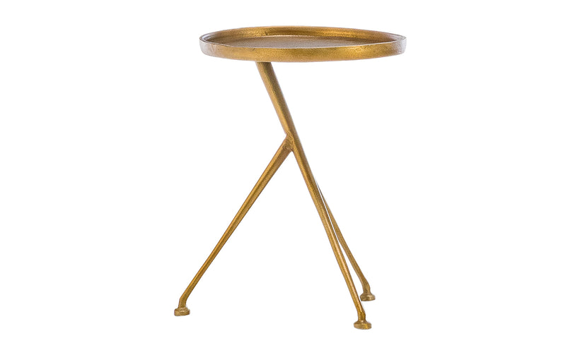 Schmidt Raw Brass Accent Table